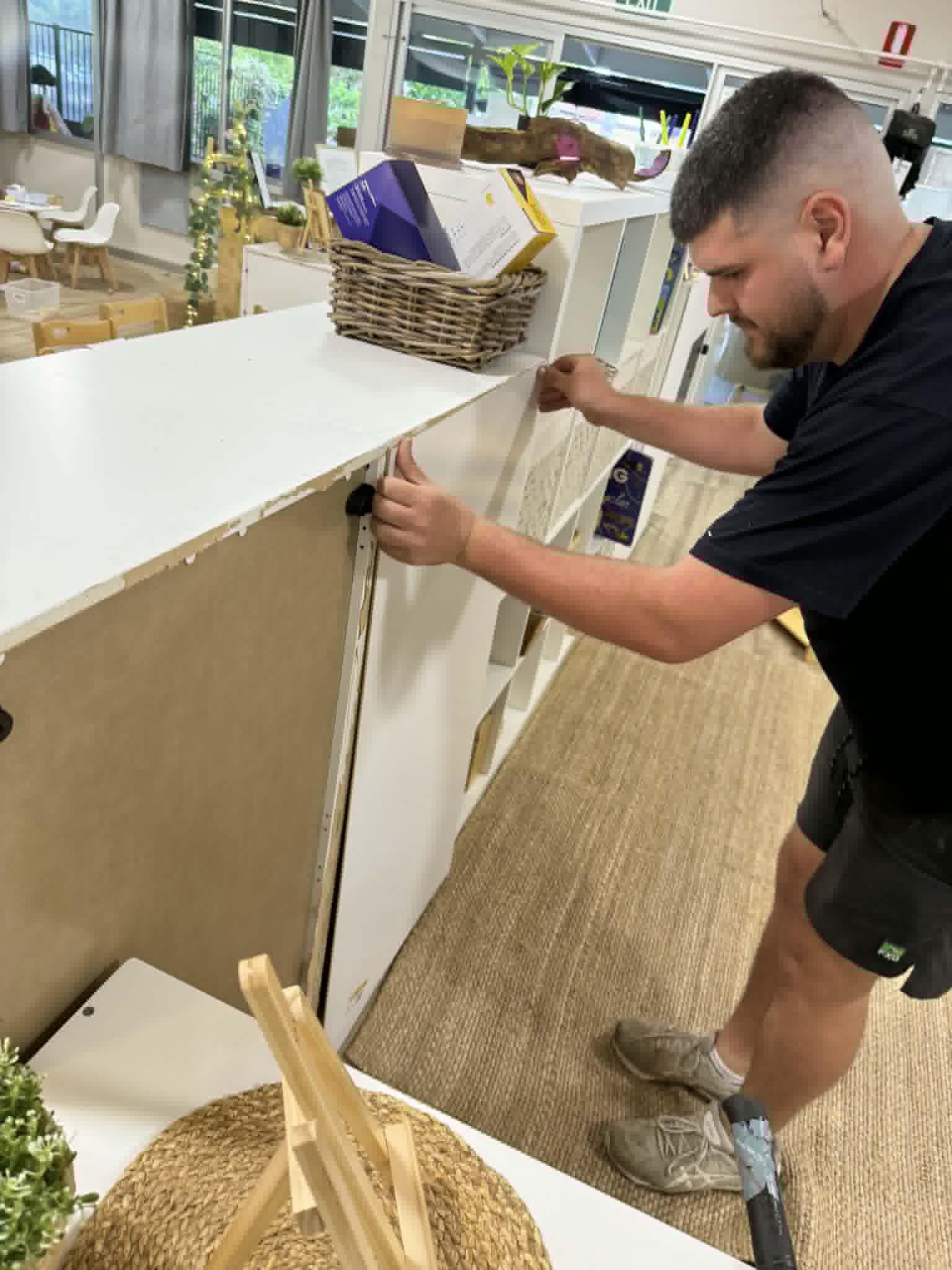 Storage Cabinet Door Repair - Childcare Centre 
